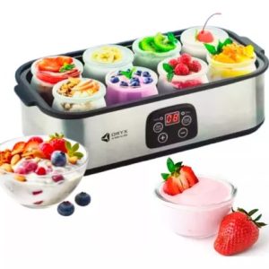 Yogurtera Eléctrica Fabrica De Yogurt Digital 8 Frascos Oryx