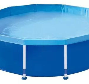 Pileta De Lona Estructural 5500 Litros Circular 3 Metros Mor