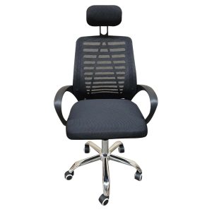 Silla De Escritorio para Interior de Aluminio Color Negro TROL-TROL-SLO-116