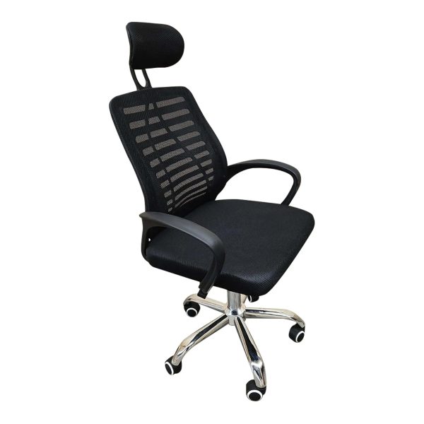 Silla De Escritorio para Interior de Aluminio Color Negro TROL-TROL-SLO-116 - Imagen 3