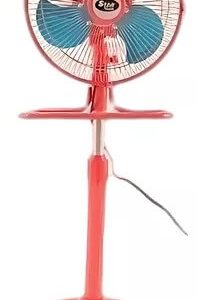 Ventilador 3 en 1 Star Trak STP31-10 con 3 palas de Acero color celeste estructura color rosa, 10" de diámetro 220V