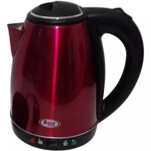 Pava Jarra Eléctrica Startrak Roja Aceroinox Corte Mate 1.8l